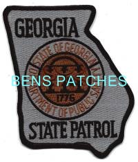GEORGIA,GEORGIA STATE PATROL SUBDUED 2 STATE SHAPED_wm